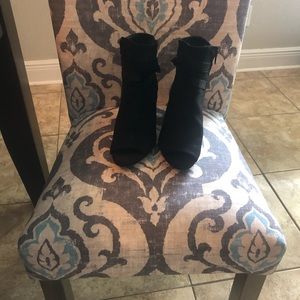 Never worn  Madden booties with Peep toe